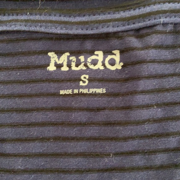Mudd long sleeve t-shirt, blue and black stripe - Picture 3 of 3